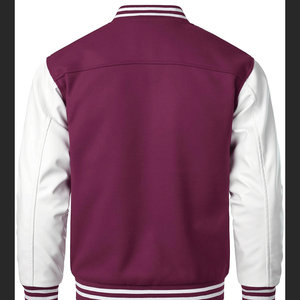 Cuello redondo Botón cubierto Ropa al aire libre Estilo casual Productos pesados Chaqueta universitaria de longitud regular para hombres Chaqueta de hombre - Product Image 2