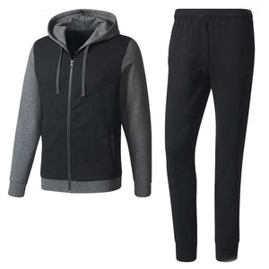 Lujo de alta calidad personalizado al por mayor más tamaño con capucha Casual Tech Sport Wear hombre Jogging conjunto chándal 100% algodón transpirable - Product Image 1