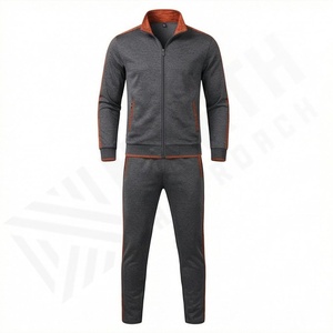 Conjunto Deportivo de Dos Piezas para Hombre, Chaqueta y Pantalones de Chándal Otoñales, Diseño Personalizado con Logotipo, Estilo Casual y Atlético - Product Image 1