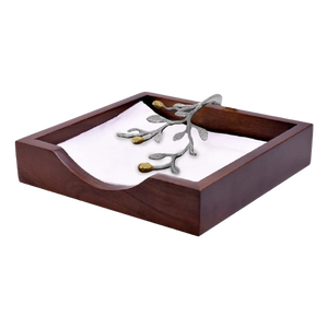 Porte-serviettes en métal fini or économique Design unique Vaisselle élégante Boîte à serviettes en tissu disponible pour la vente en gros - Product Image 2