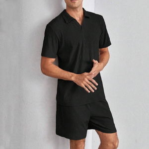 เสื้อยืดถักลายแบบถักสำหรับผู้ใหญ่ชุดเสื้อกางเกงทรงหลวมใส่ได้ทั้งชายและหญิงขนาดใหญ่พิเศษระบายอากาศได้ดีแห้งเร็วสำหรับฤดูร้อนออกแบบได้ตามต้องการ - Product Image 2