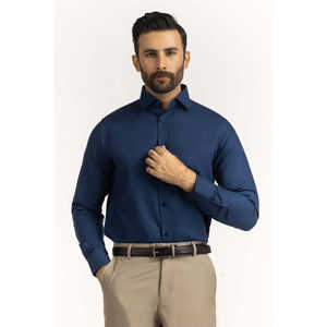 Chemises habillées décontractées pour hommes coupe moderne 100 % coton popeline tissé uni à rayures taille 3XL pour l'automne - Product Image 1