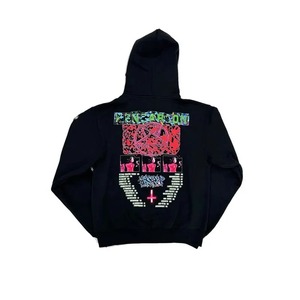 Retro moda Zip Up Hoodie estampado patrón Sudadera con capucha Y2k gótico calle ropa hombres y mujeres suelta Casual ropa deportiva K Pop ropa - Product Image 4