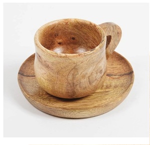 Tazas de té de café de madera Taza de café sólida de madera con aislamiento Diseño único hecho a mano Hecho EN LA India - Product Image 2