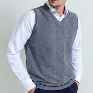 Pull col en V sans manches pour homme, Design Unique, de qualité supérieure, printemps, hiver, automne, mode, bon marché - Product Image 6