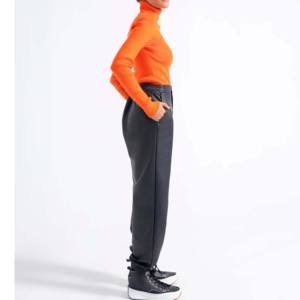 Tricoté reniflard coton tricoté blanc col rond plaine matériaux originaux pull femmes sueur porter broderie col en V chemise - Product Image 5