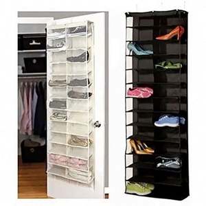 Organizador de Zapatos Colgante para Puerta, de Tela No Tejida, para Zapatos y Ropa - Product Image 1