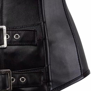 Customized Length Women's Leather Corset Tops High Quality Latest New Design Bodysuit Tops With Custom Logo Accepted - Product Image 5