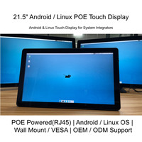 Nuevo Panel Táctil Android de 21.5 Pulgadas, Pantalla Táctil Capacitiva, Monitor Todo en Uno, DVI/USB, Montaje en Pared, Tablet POE para Hogar Inteligente