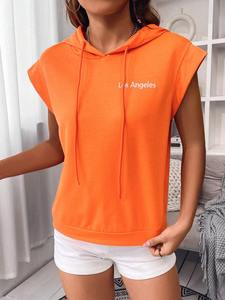 Sudadera con capucha informal de algodón de gran tamaño para mujer con diseño personalizado de moda y asequible - Product Image 4