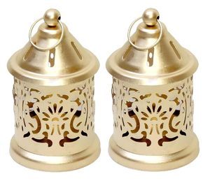 โคมไฟเทียนบ้านไร่แบบชนบทที่ทำจากโลหะและกระจกสำหรับการตกแต่งบ้านที่สะดวกสบายและการจัดแสงยามเย็นแบบโรแมนติก - Product Image 2