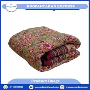 Nouvelle tendance : Couverture bébé en coton biologique brodée à la main par un fabricant indien, motif floral, polyester, écologique, pour hôtel - Product Image 2