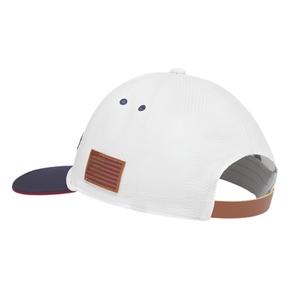 Casquette de golf légère bicolore haute performance, 6 panneaux, respirante, avec fermeture Velcro, logo personnalisé et étiquette tissée, livraison rapide - Product Image 3
