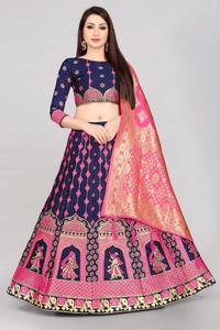 Alta demanda Semi puntada Fiesta DE BODA Ocasión al aire libre Mujeres Lehenga Choli de proveedor indio a precio de exportación - Product Image 2