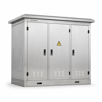 Armoire de distribution extérieure 12kV 24kV RMU MV en acier inoxydable résistante aux intempéries pour postes de transformation modulaires