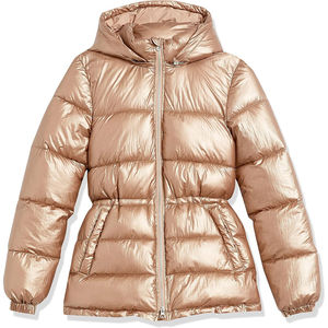 Veste matelassée respirante réversible pour femme, automne/hiver, imperméable, à capuche, tendance - Product Image 1