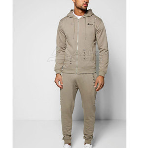 Chándal 2 en 1 con Capucha para Hombre, de Alta Calidad, Estilo Desgastado, para Invierno, para Correr, con Logotipo Personalizado, Ropa Casual, 100% Algodón, Transpirable - Product Image 4