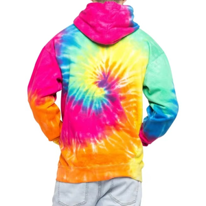 เสื้อฮู้ดมัดย้อมสำหรับผู้ชายพิมพ์ลายแบบกำหนดเองเสื้อสเวตเตอร์ซักสไตล์สำหรับแฟชั่นฤดูใบไม้ร่วง - Product Image 6