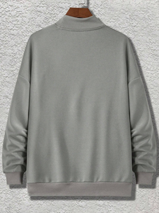 Sudadera con capucha personalizada de alta calidad con cuello redondo para hombre, ropa de calle de invierno de ajuste Regular, eslogan en relieve, teñido liso - Product Image 6