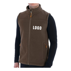 Transpirable Servicio personalizado Nuevo diseño Sherpa Forro Cremallera Chaleco transpirable Chaleco polar de invierno para hombres - Product Image 6