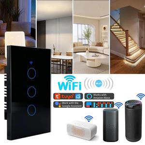 Télécommande LED pour la maison, MXTUM-002, 2 pièces, 2x3 voies, 2,4 GHz, 100-250 V AC, 50-60 Hz, 300 W par voie, 10 A, noir. - Product Image 6