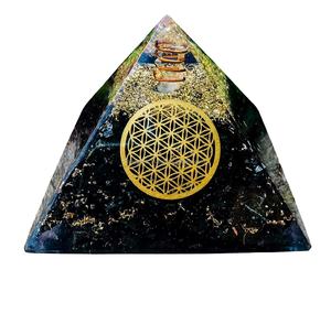 Venta al por mayor de piedras preciosas de turmalina negra natural Chips tallados Feng Shui piedra curativa para Reiki Orgonita pirámide meditación - Product Image 1