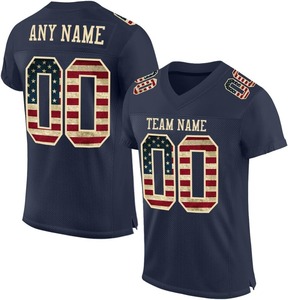 Camisetas de Fútbol Americano Personalizadas OEM 2026 de Secado Rápido, Transpirables, que Absorben la Humedad, Tela 100% Poliéster, Impresión por Transferencia de Calor - Product Image 3