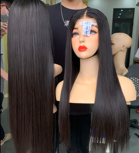 Perruques avec fermeture transparente, 30 pouces, cheveux humains, super double dessin, perruques de cheveux péruviens pour femmes noires - Product Image 3