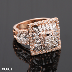 แหวนเพชรหมั้น D'VINS JEWELS ทองคำ 9K 10K โรสโกลด์ เพชรทรงกลมเจียระไนแบบบริลเลียนท์ ได้รับการรับรอง สำหรับผู้หญิง เครื่องประดับงานแต่งงาน - Product Image 6