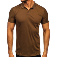 Venta caliente Polo de color marrón oscuro Hombres y mujeres Algodón Hecho a bajo precio de fábrica