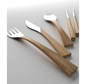 Juego de cubiertos de acero inoxidable de colección moderna con cubiertos de acero inoxidable de lujo con acabado elegante Comedor - Product Image 3