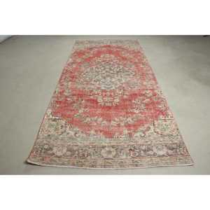 Tapis turc, grand tapis de 4,7 x 10,2 pieds, tapis persan rouge - Product Image 1