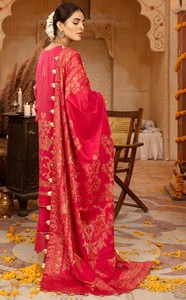 Collection exclusive de robes de pelouse indiennes pakistanaises avec impression 3D et col brodé Prêt-à-porter Taille personnalisée pour les fêtes - Product Image 5