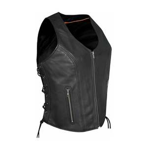 Chaleco de Cuero Genuino para Hombre, Diseño Moderno, Transpirable, Ecológico, de Secado Rápido, Estilo Vaquero Vintage, Ropa de Abrigo Informal para Invierno - Product Image 1