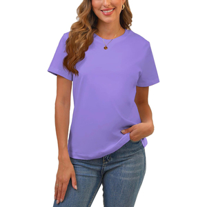 T-shirt en coton lourd 250GSM Coupe ajustée Épaule tombante Streetwear Vierge pour femmes Logo personnalisé Vente en gros Streetwear imprimé - Product Image 1