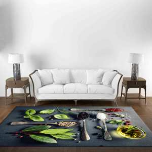 Alfombra con Estampado Geométrico - Diseño Moderno, Tela Suave, Decoración Versátil, Alfombra de Terciopelo - Product Image 2