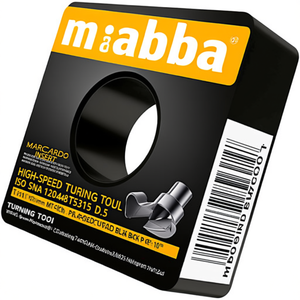 High-<b>Speed</b> Turning Tool Insert ISO SNMA 120408T5315 D.5 16mm MT-CVD Coated Black Pack of 10 - Product Image 2