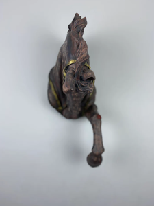 AK latón antiguo Angry Horse pared cara decorativa en Metal decoración del hogar colgante de pared decoración del hogar - Product Image 2