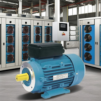 Moteur à induction monophasé à haut rendement 230V 50/60Hz entièrement fermé en aluminium IE1 0,5kW 1500/3000 tr/min Montage au pied