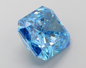 Elegante Diamante Cultivado en Laboratorio de Corte Radiante de 10.12 Ct VS2, Piedra CVD de Alta Gama, Certificado IGI, Color Azul Intenso - Product Image 4