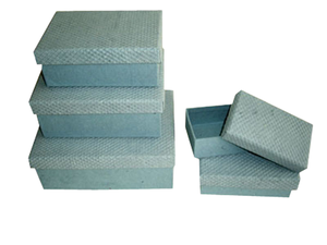 High Quality Handmade Recycled Cotton Paper Cardboard Plain Small Gift Packing Box For Festival And Bakery - Product Image 3