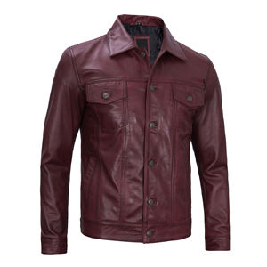 Concevez votre propre logo Veste en cuir pour hommes Produit très demandé Nouvelle arrivée Veste en cuir pour hommes - Product Image 5