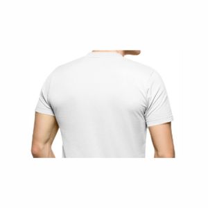 100% polyester extensible et doux 180g tissu tricoté vêtements de sport décontracté t-shirt uni et col rond vêtements de sport pour vêtements de fitness - Product Image 6