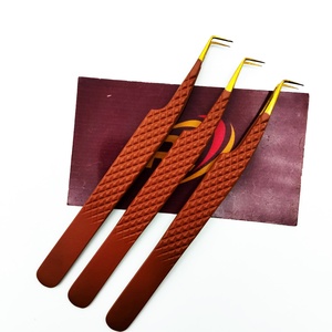 Pince à cils antistatique en acier inoxydable légère à 90 degrés, respectueuse de l'environnement professionnelle pince à cils à forte adhérence - Product Image 4