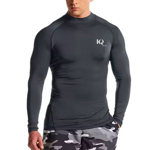 เสื้อรัดกล้ามเนื้อแขนยาวสำหรับนักกีฬาขั้นสูง ผลิตจากผ้าสแปนเด็กซ์/โพลีเอสเตอร์ น้ำหนักเบา เป็นมิตรกับสิ่งแวดล้อม แห้งเร็ว เหมาะสำหรับการวิ่ง - Product Image 1