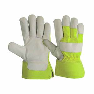 Gants de travail en cuir de vachette de qualité supérieure, résistants, doux et confortables, gants de protection personnelle pour la construction - Product Image 5