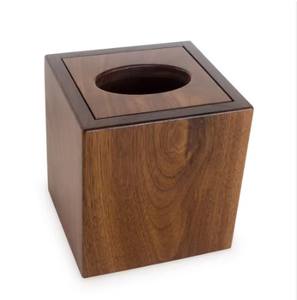 Venta caliente caja de pañuelos de bambú multifuncional contenedor organizador de servilletas de Calidad exclusiva con tapa de madera uso en la cocina hogar caliente - Product Image 5