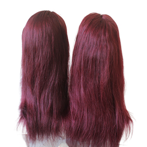 Haute qualité 13x6 HD grade vierge cheveux humains avant de lacet perruque rouge 100% cheveux bruts Styles droits naturels pas cher avant de lacet perruques de cheveux - Product Image 6