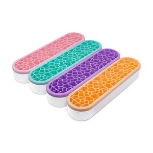 กล่องเก็บแปรงแต่งหน้าซิลิโคนทรงสี่เหลี่ยมสไตล์ยุโรปสำหรับขายส่งข้ามพรมแดน พร้อมที่วางตากและจัดระเบียบอุปกรณ์ - Product Image 5
