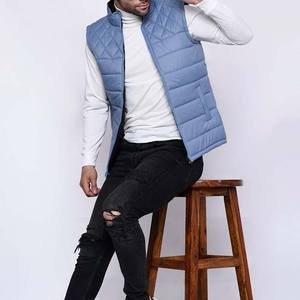 Meilleures ventes Meilleure vente Gilet matelassé à capuche en toile pour homme Coupe-vent Imperméable Séchage rapide Respirant Vêtement décontracté d'hiver - Product Image 5